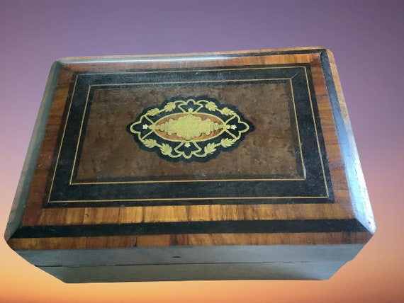 French Boule Necessaire Etui Sewing Casket Box