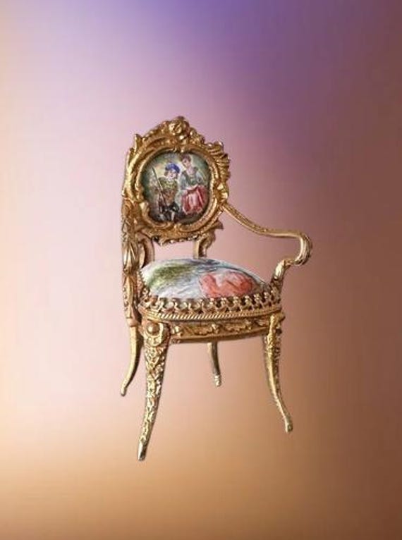 Viennese Austrian Enamel Chair