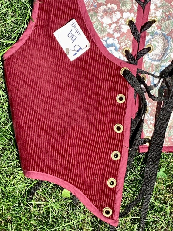Renaissance Medieval WomansnCorset Vest - image 3