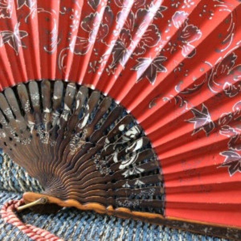 Victorian Hand Fan Etsy