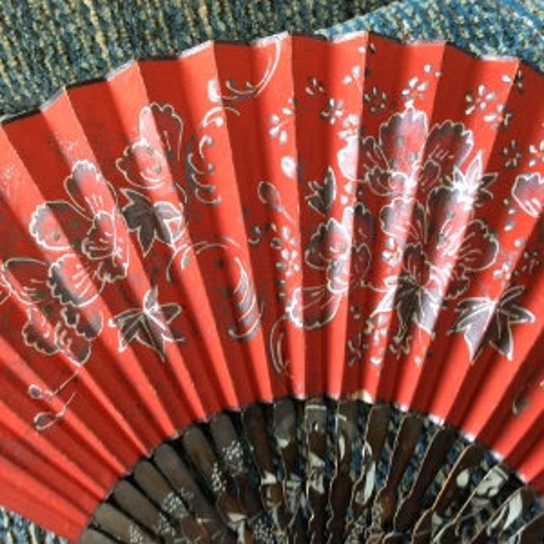 Victorian Hand Fan Etsy