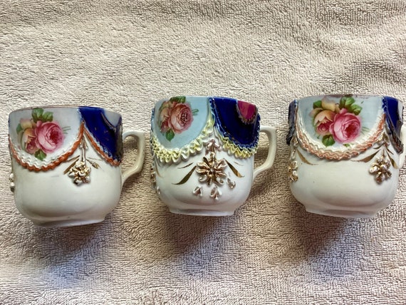 German Cobalt Coffee Tea Cups