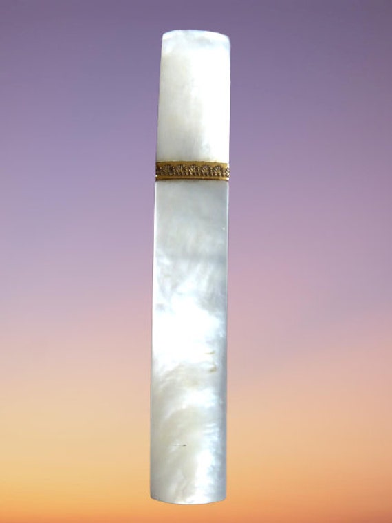 French Mother of Pearl MOP Needle Case