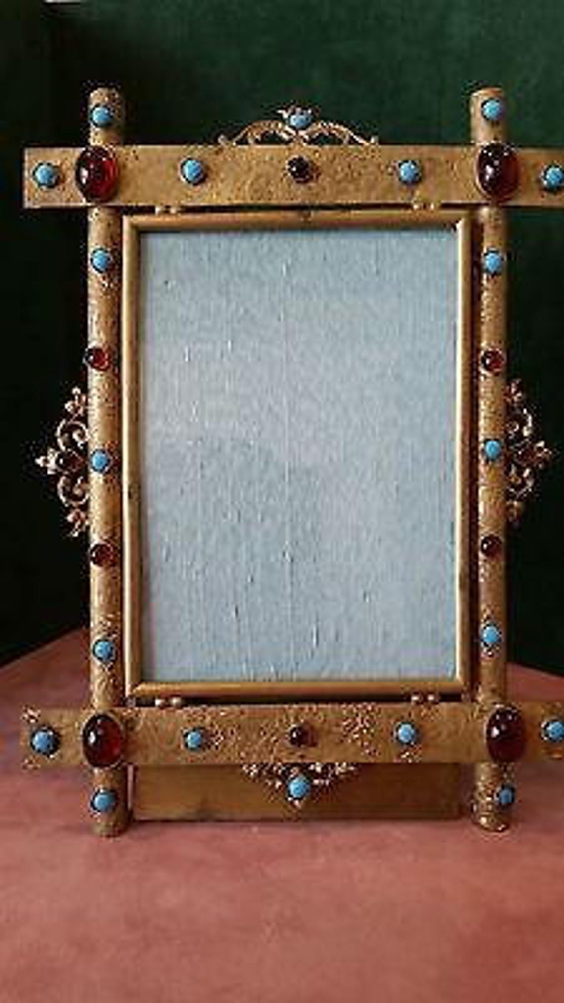 Austrian Bronze Austro Hungarian Jeweled Picture Frame Etsy