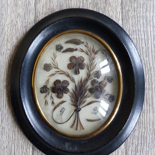 French Mourning Hair Frame Etsy