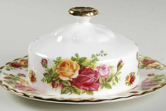 ロイヤルアルバート オールドカントリーローズ ラウンドバター