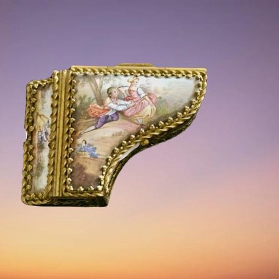 Viennese Enamel Miniature Piano Box