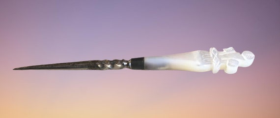 Antique Mother of Pearl MOP Necessaire Sewing Awl