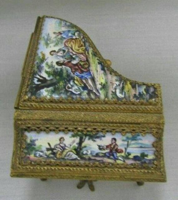 Viennese Enamel Piano Box