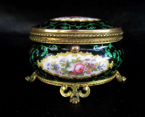 French Talan Bresse Bressan Enamel Casket Box