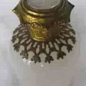 French Opaline Eglomise Scent Perfume Bottle
