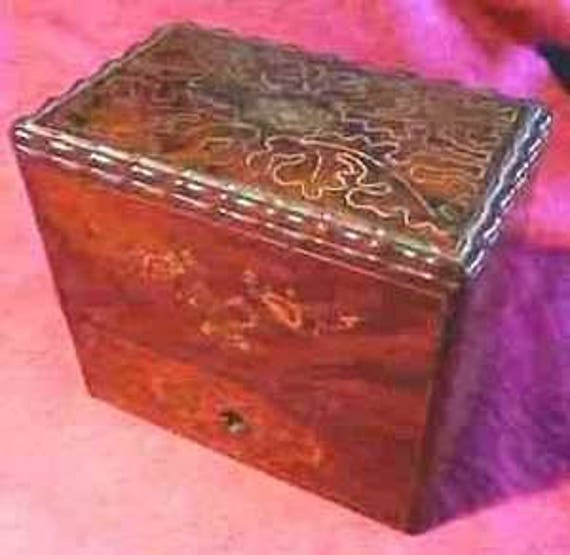 French Inlaid Scent Perfume Casket Box