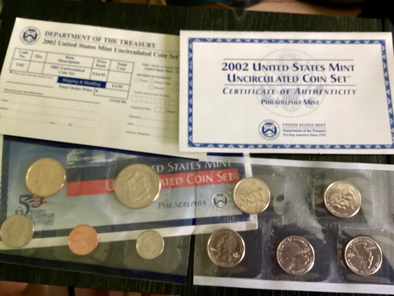 U.S. Mint Coin proof set 2002