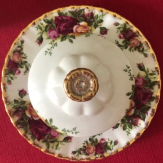 ロイヤルアルバート オールドカントリーローズ ラウンドバター