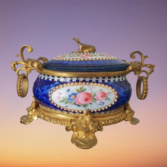 French Bressan "Bresse" Enamel Casket Box