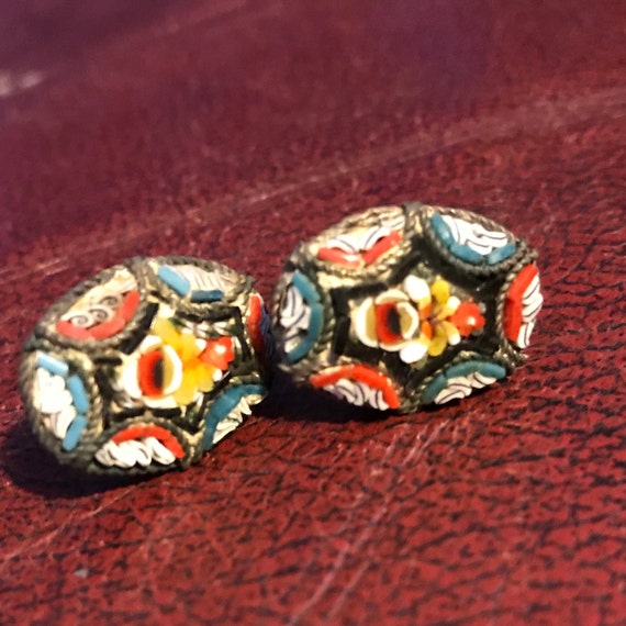 Micro mosaic Micromosaic Earrings
