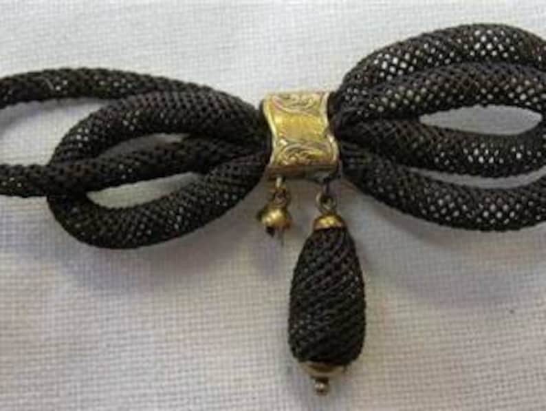 Mourning Hair Brooch Etsy