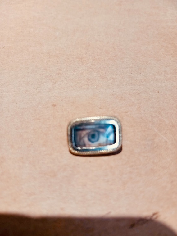 Antique Lovers Eye Brooch Pin