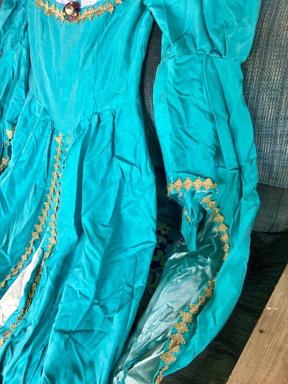 Renaissance Medieval Tudor Gown Dress with Hat He… - image 3