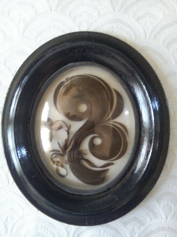 French Mourning Hair Frame