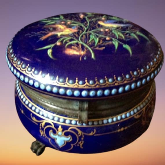 French Enameled Casket Box