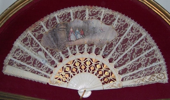French Eventail Fan (INCLUDES FRAME)