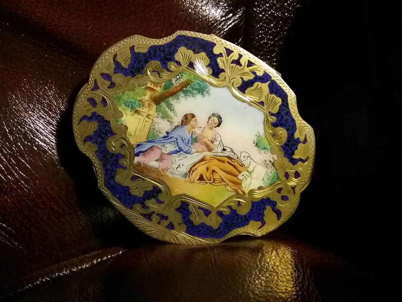 Italian Enamel Compact Box
