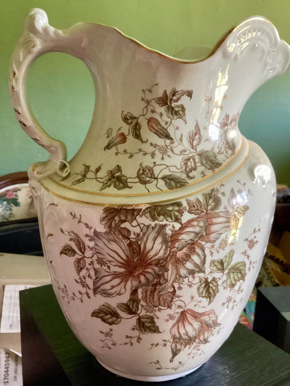 Hanley J & G Meakin Semi Porcelain English Water Pitcher