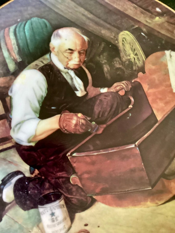 Bradford Exchange Norman Rockwell “Grandpa,s Gift”