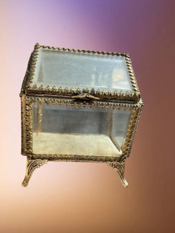 French Crystal Casket Box