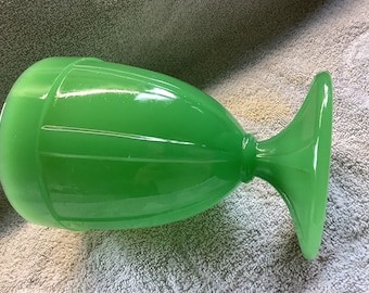 Jadite Green Glass Vase