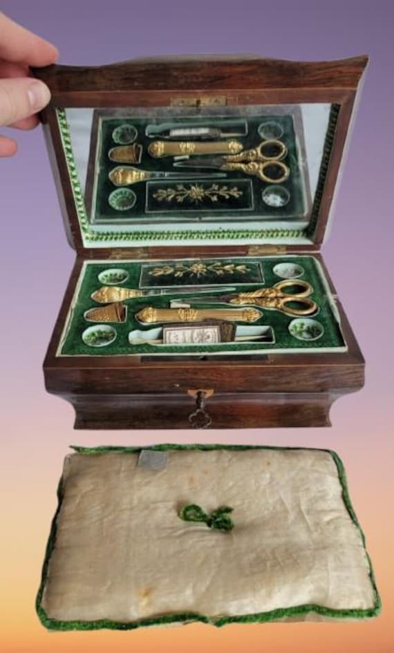 French Palais Royal Sewing Casket Box