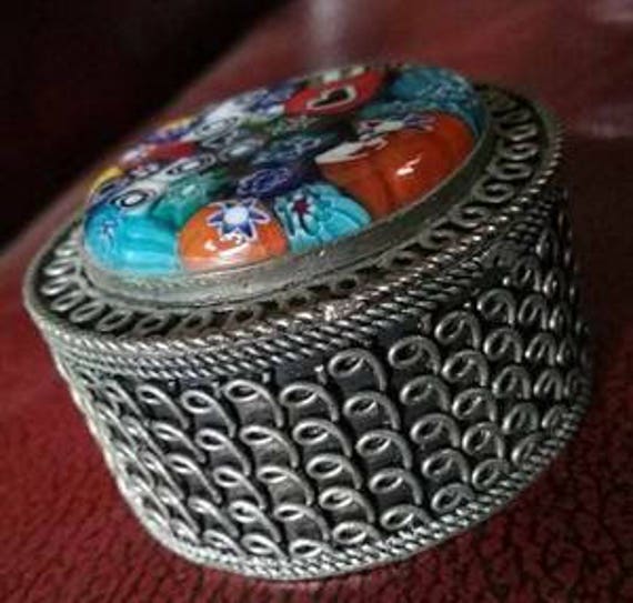 Italian Millifliori Casket Box