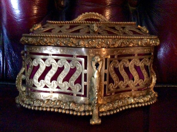 Antique French Bronze Ormolu  Casket Box