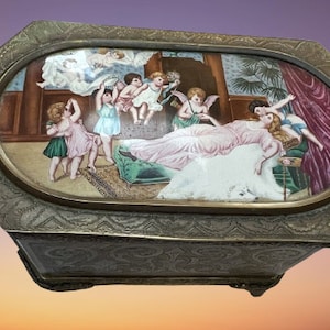 Austrian Enamel Casket Box