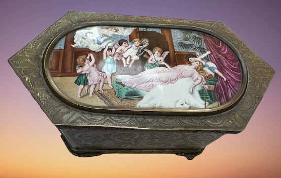 Austrian Enamel Casket Box