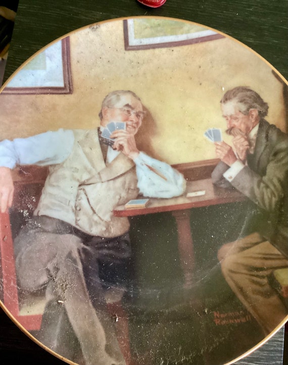 Bradford Exhange Norman Rockwell “Best Friends” plate