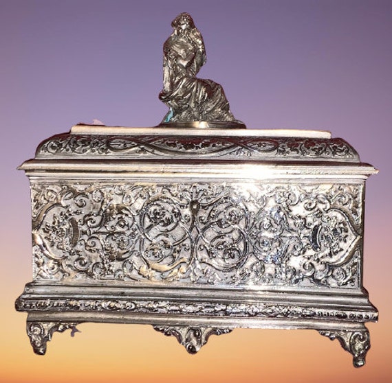 French Figural  Casket Box