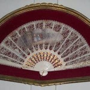 French Eventail Fan Shadow Box