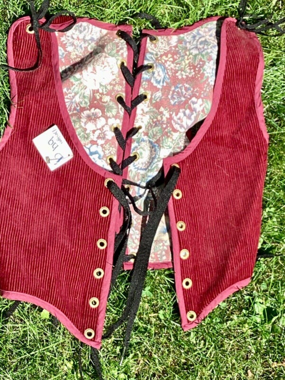 Renaissance Medieval WomansnCorset Vest - image 4
