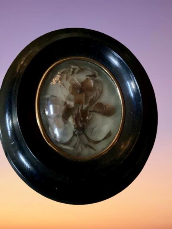 French Mourning Hair Frame