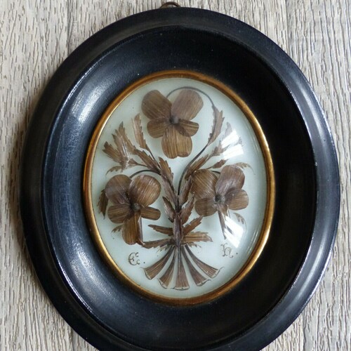 French Mourning Hair Frame Etsy