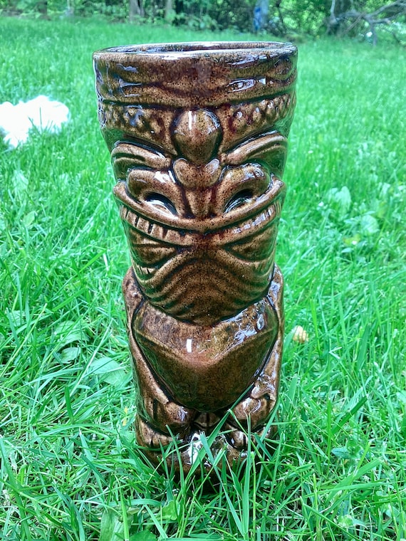 Hawaiian Tiki Ceramic Mugs Tiki Farm.. Three