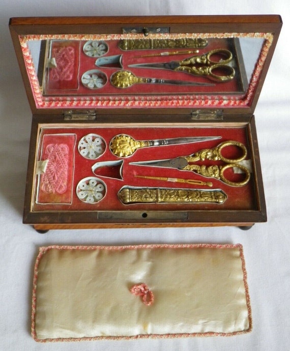 French Palais Royal Sewing Neceesaire Casket Box