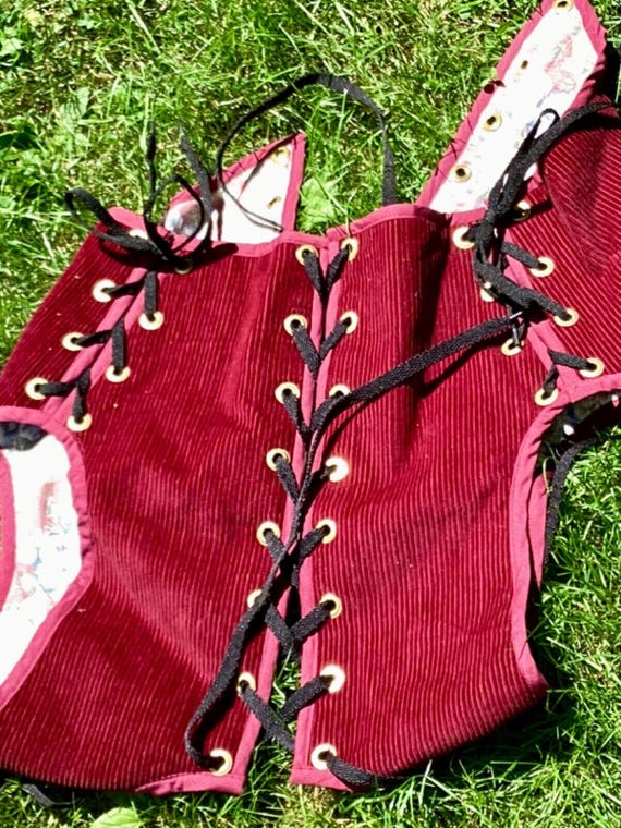 Renaissance Medieval WomansnCorset Vest - image 2