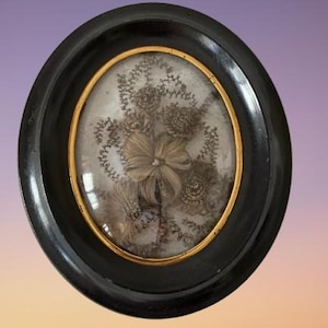 French Mourning Hair Frame