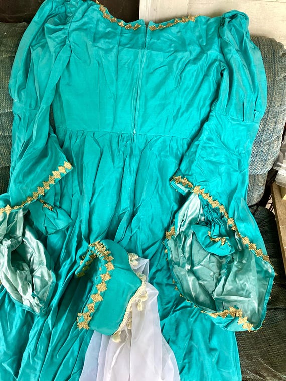 Renaissance Medieval Tudor Gown Dress with Hat He… - image 7