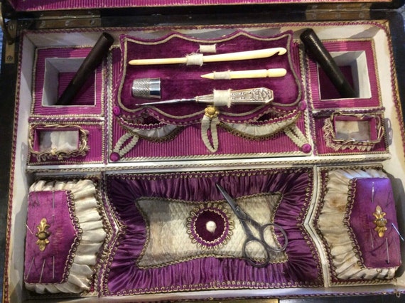 French Necessaire Sewing, Scent , Vanity, Casket Box