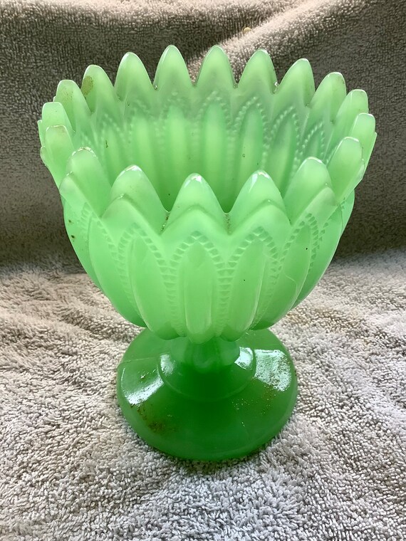 Jadite Glass Vase
