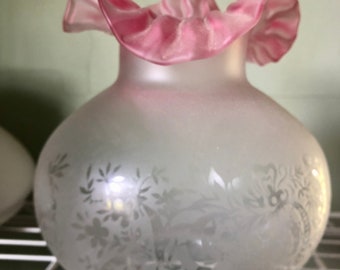Oil etched Glass Lamp shade